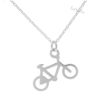 Naszyjnik rower srebro 925